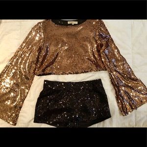 NWT👑GORGEOUS 2 piece short set👑